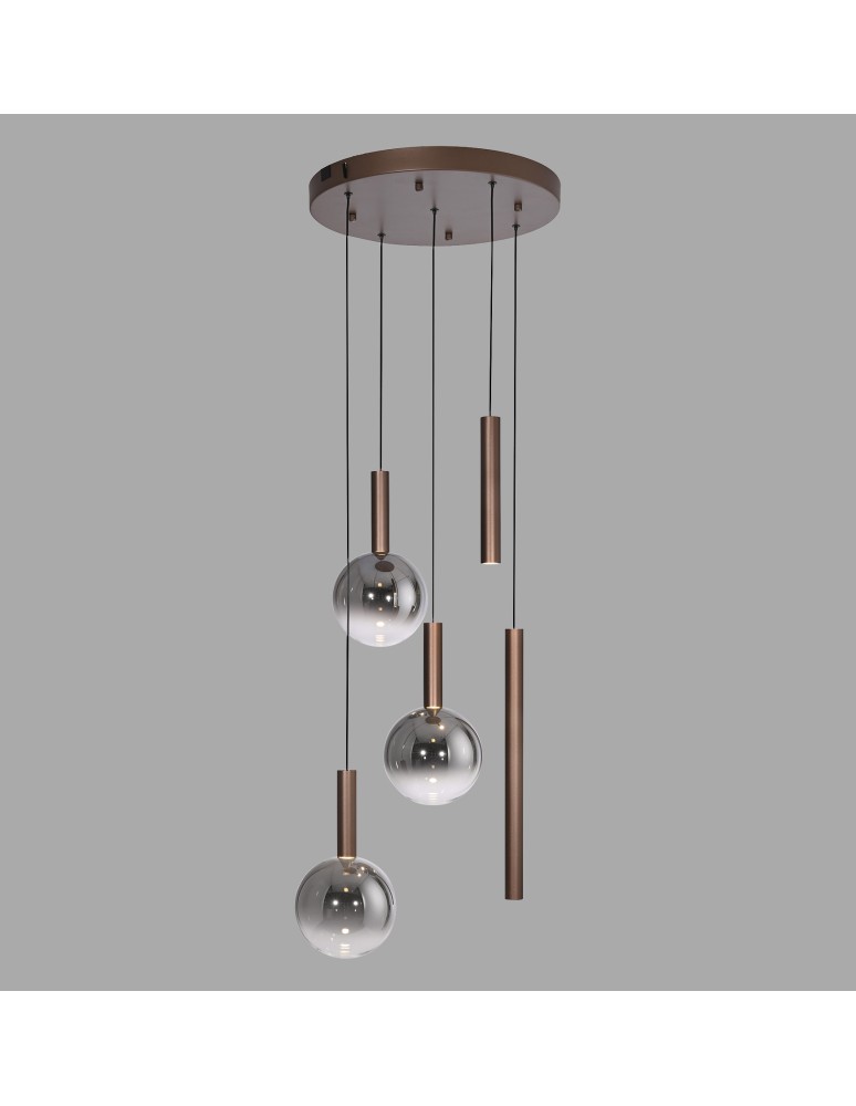 Paul Neuhaus Bowl Lampa Wisząca Brązowa 2285-23