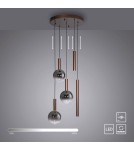 Paul Neuhaus Bowl Lampa Wisząca Brązowa 2285-23
