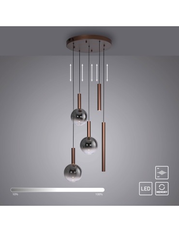 Paul Neuhaus Bowl Lampa Wisząca Brązowa 2285-23 - product 2