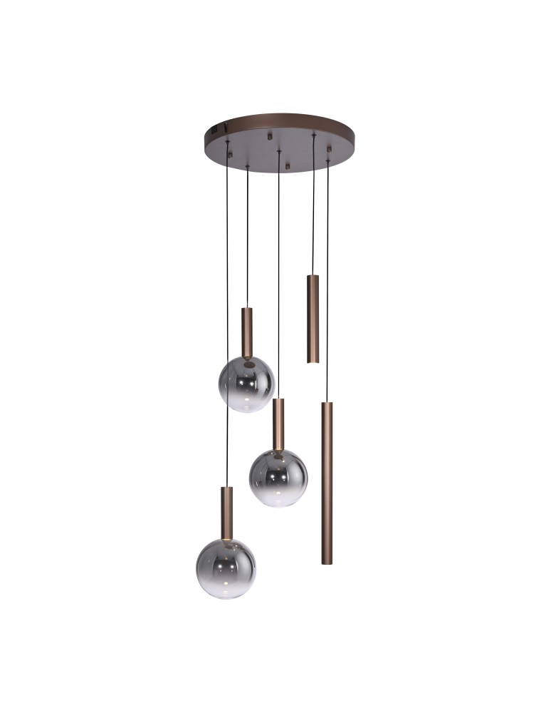 Paul Neuhaus Bowl Lampa Wisząca Brązowa 2285-23