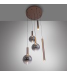 Paul Neuhaus Bowl Lampa Wisząca Brązowa 2285-23