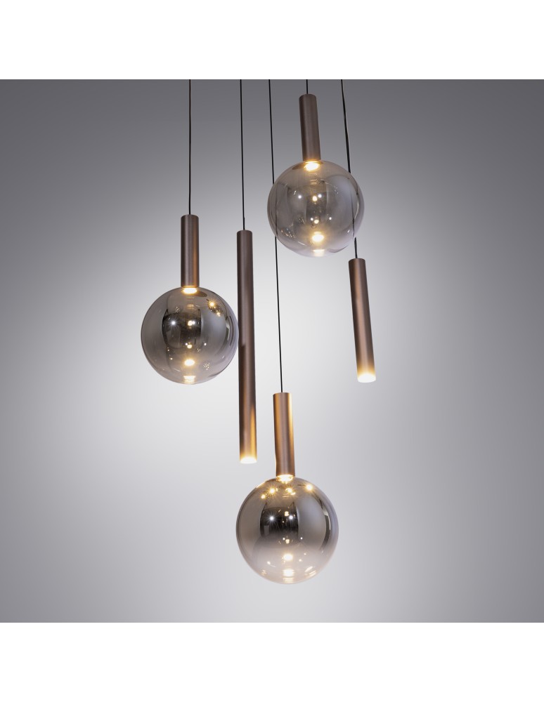 Paul Neuhaus Bowl Lampa Wisząca Brązowa 2285-23