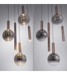 Paul Neuhaus Bowl Lampa Wisząca Brązowa 2285-23