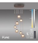 Paul Neuhaus Pure Popup Lampa Wisząca Brązowa 2587-97