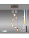 View Paul Neuhaus Pure Popup Lampa Wisząca Brązowa 2587-97