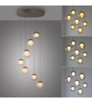 Paul Neuhaus Pure Popup Lampa Wisząca Brązowa 2587-97