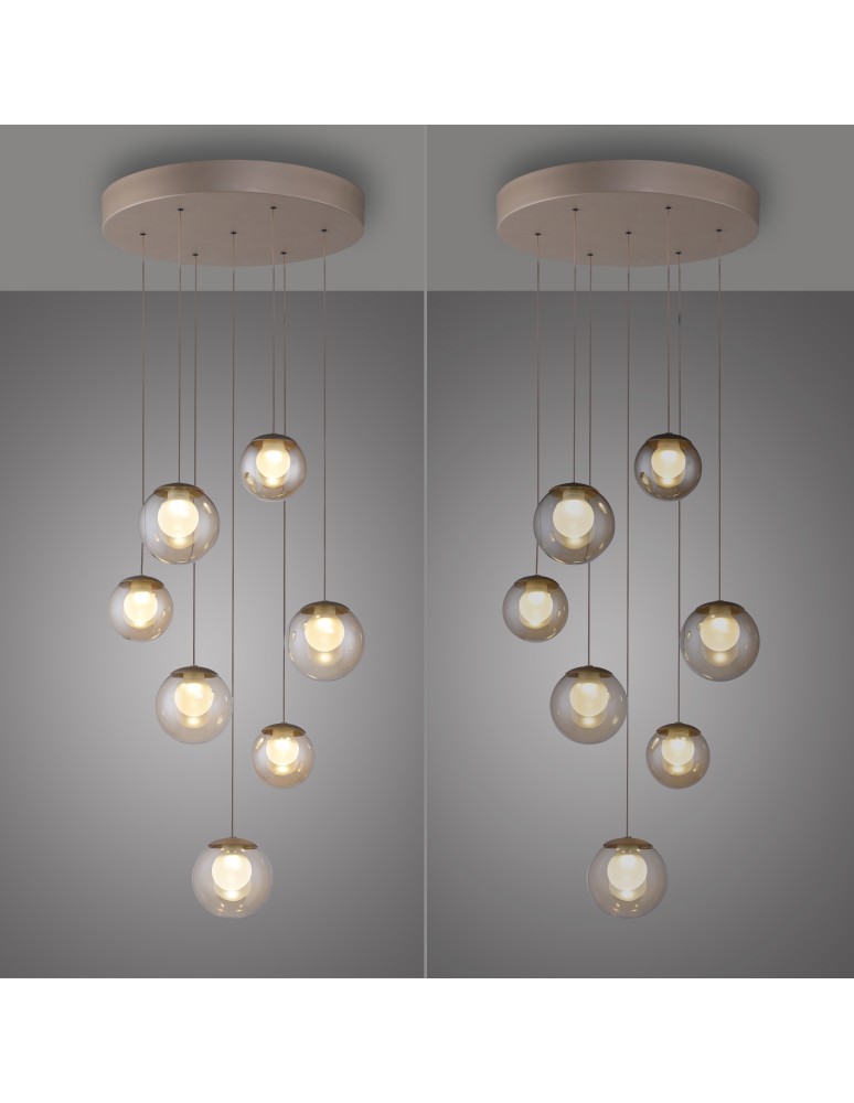 Paul Neuhaus Pure Popup Lampa Wisząca Brązowa 2587-97