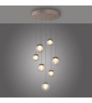 Paul Neuhaus Pure Popup Lampa Wisząca Brązowa 2587-97