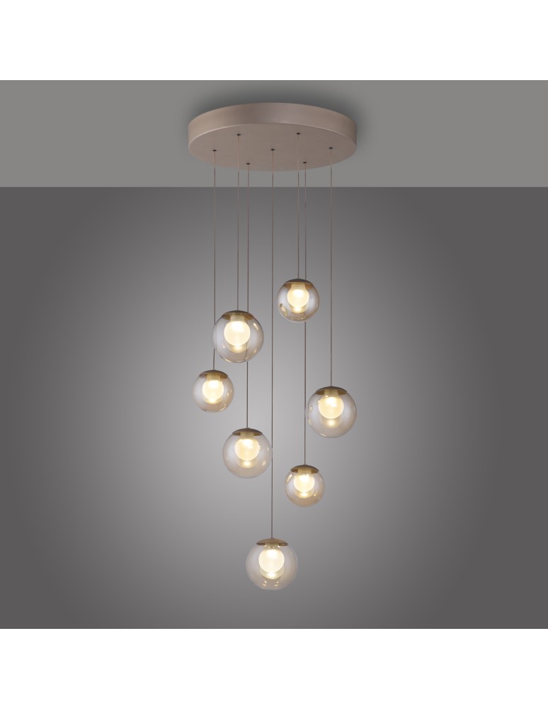Paul Neuhaus Pure Popup Lampa Wisząca Brązowa 2587-97