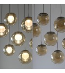 Paul Neuhaus Pure Popup Lampa Wisząca Brązowa 2587-97