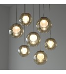 Paul Neuhaus Pure Popup Lampa Wisząca Brązowa 2587-97
