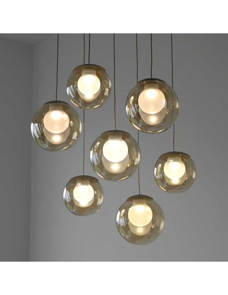 Paul Neuhaus Pure Popup Lampa Wisząca Brązowa 2587-97