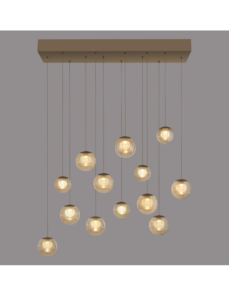 Paul Neuhaus Pure Popup Lampa Wisząca Brązowa 2590-97