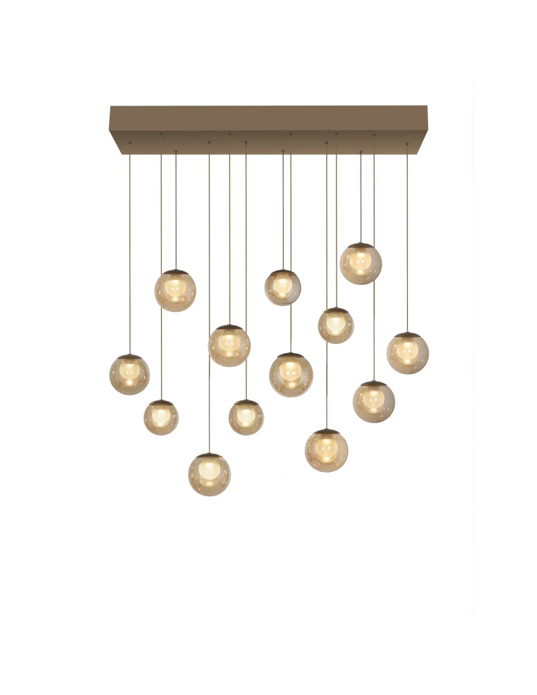 Paul Neuhaus Pure Popup Lampa Wisząca Brązowa 2590-97