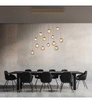 Paul Neuhaus Pure Popup Lampa Wisząca Brązowa 2590-97