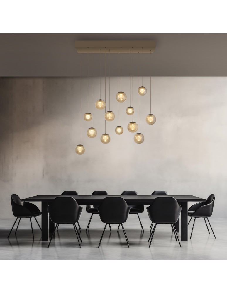 Paul Neuhaus Pure Popup Lampa Wisząca Brązowa 2590-97