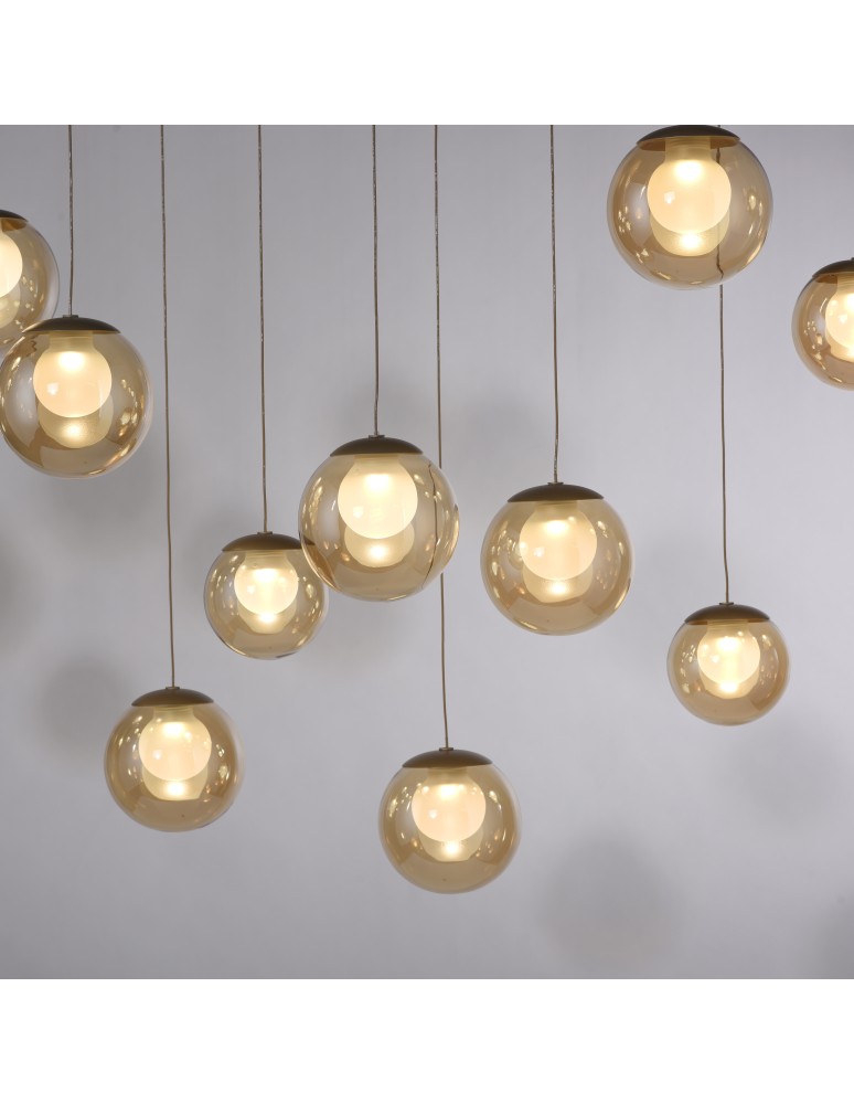 Paul Neuhaus Pure Popup Lampa Wisząca Brązowa 2590-97