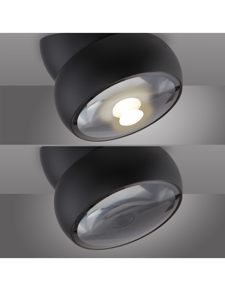 Paul Neuhaus Pure Move Lampa Sufitowa Czarna 6235-18