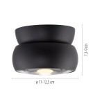 Paul Neuhaus Pure Move Lampa Sufitowa Czarna 6235-18