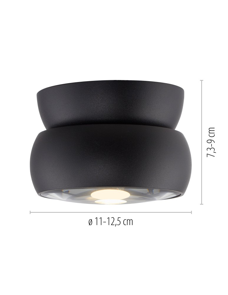 Paul Neuhaus Pure Move Lampa Sufitowa Czarna 6235-18
