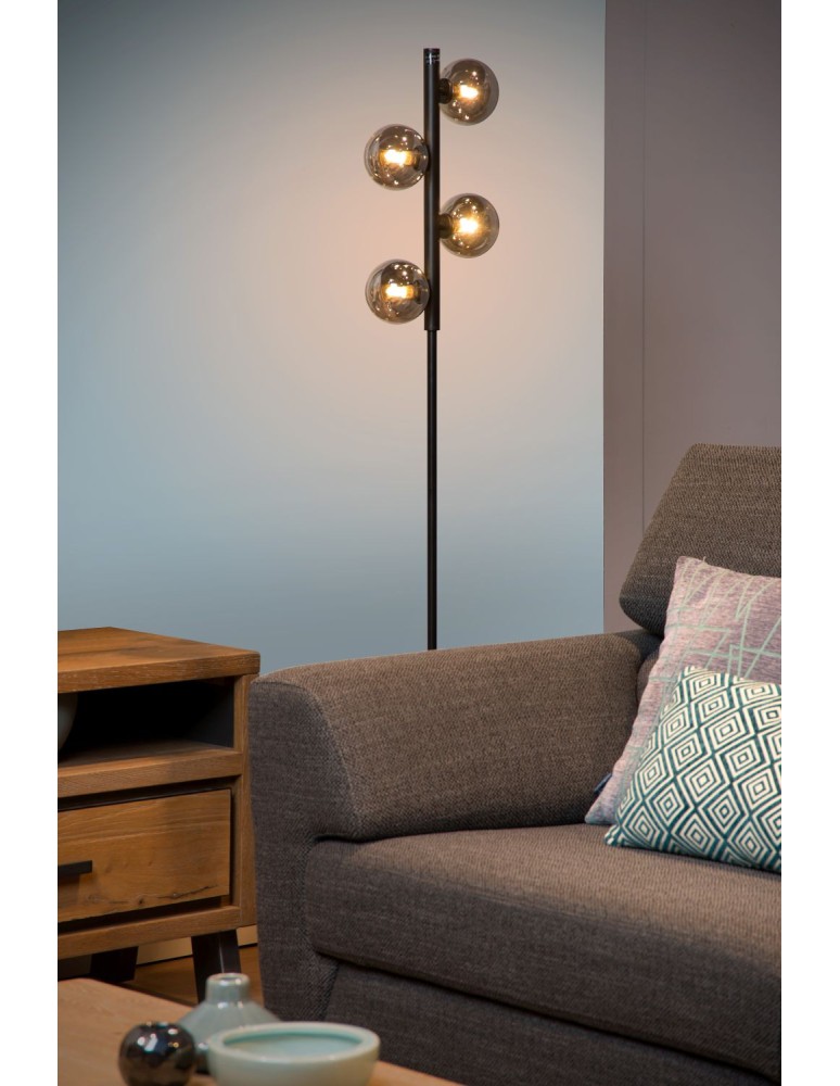 Floor lamps - Lucide TYCHO Floor lamp 4xG9 black black grey 45774/04/30 - product kolory-swiatla.pl 6