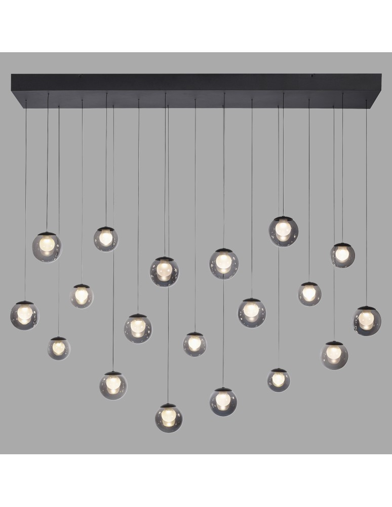 Paul Neuhaus Pure Popup Lampa Wisząca Szara 2589-15