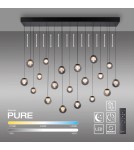 Paul Neuhaus Pure Popup Lampa Wisząca Szara 2589-15