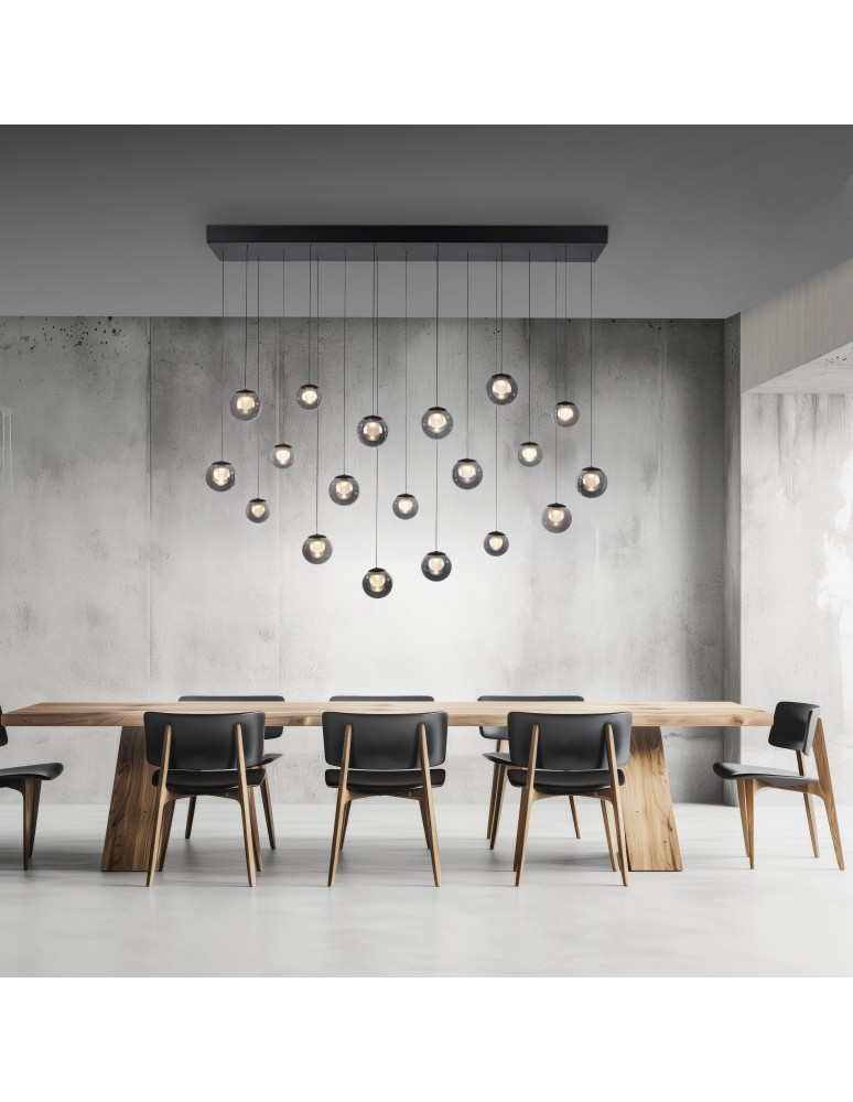 Paul Neuhaus Pure Popup Lampa Wisząca Szara 2589-15