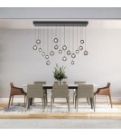 Paul Neuhaus Pure Popup Lampa Wisząca Szara 2589-15