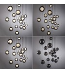 Paul Neuhaus Pure Popup Lampa Wisząca Szara 2589-15