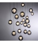 Paul Neuhaus Pure Popup Lampa Wisząca Szara 2589-15