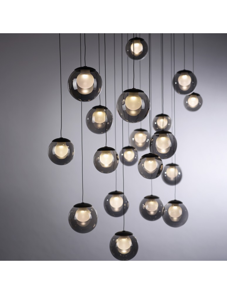 Paul Neuhaus Pure Popup Lampa Wisząca Szara 2589-15