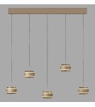 Paul Neuhaus Pure Falling Rings Lampa Wisząca Brązowy/Chrom 2504-97