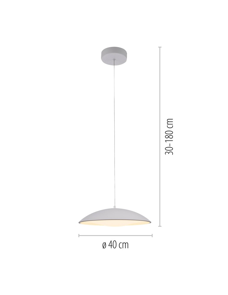 Paul Neuhaus Lente Lampa Wisząca Biała 14606-16