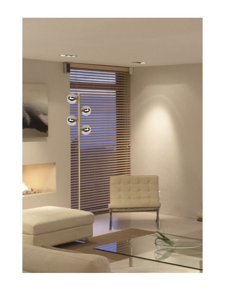 Floor lamps - Lucide TYCHO Floor lamp 4xG9 grey 45774/04/02 - product kolory-swiatla.pl 4