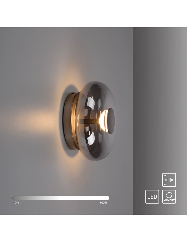 Paul Neuhaus Posh Kinkiet/Lampa Sufitowa Szara 15696-15