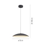 Paul Neuhaus Lente Lampa Wisząca Czarna 14607-18