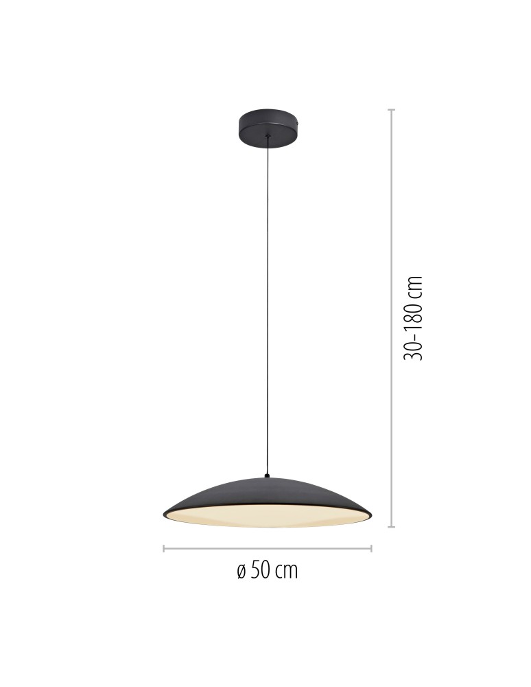 Paul Neuhaus Lente Lampa Wisząca Czarna 14607-18