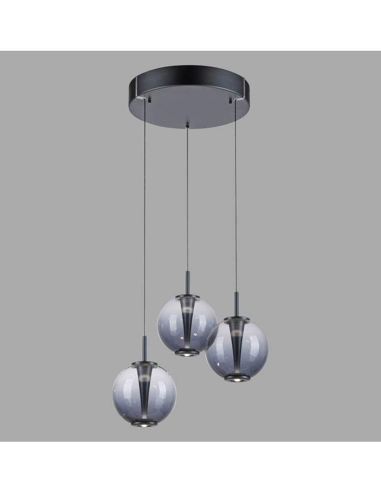 Paul Neuhaus Pure E-Infinity Lampa Wisząca Szara 2222-15