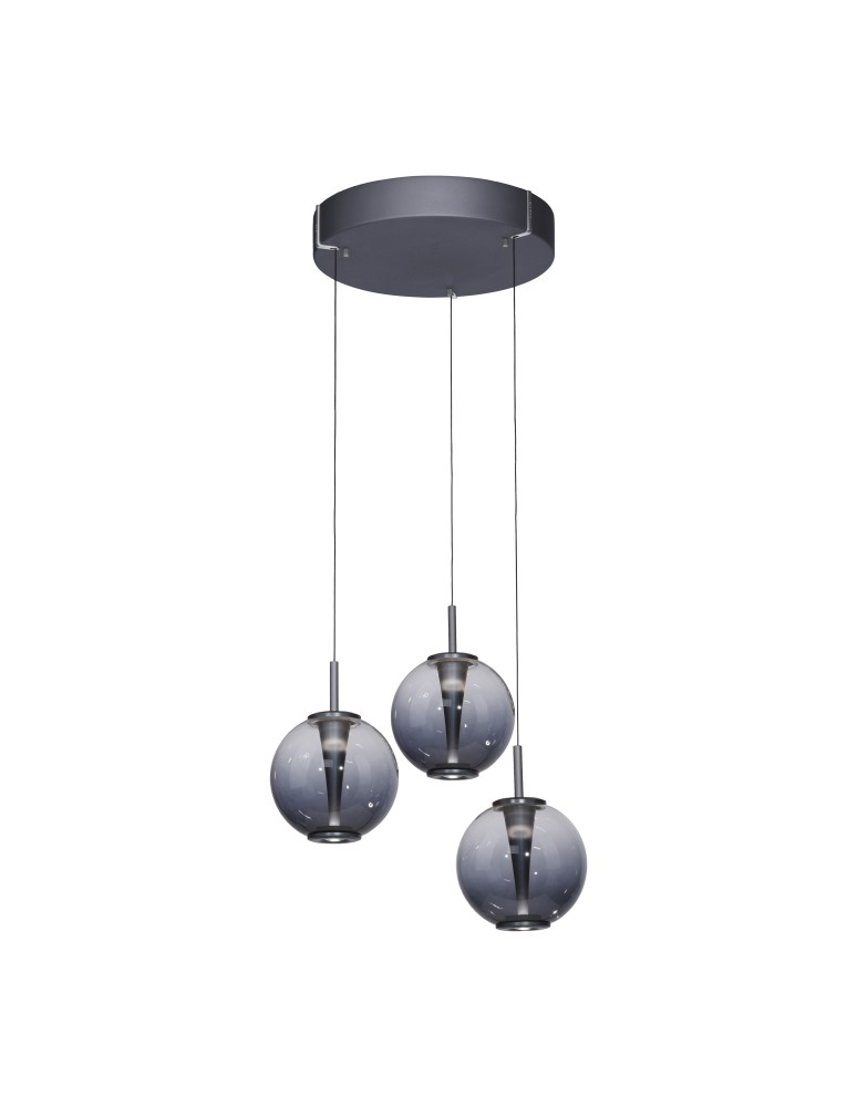 Paul Neuhaus Pure E-Infinity Lampa Wisząca Szara 2222-15