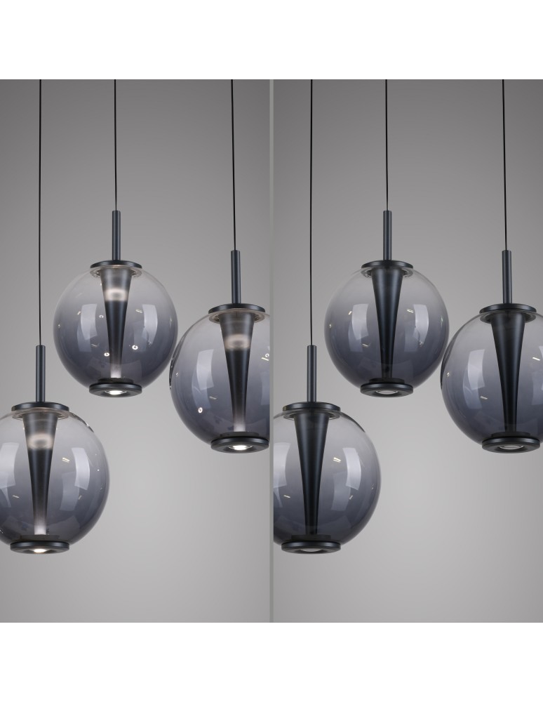 Paul Neuhaus Pure E-Infinity Lampa Wisząca Szara 2222-15