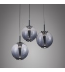 Paul Neuhaus Pure E-Infinity Lampa Wisząca Szara 2222-15