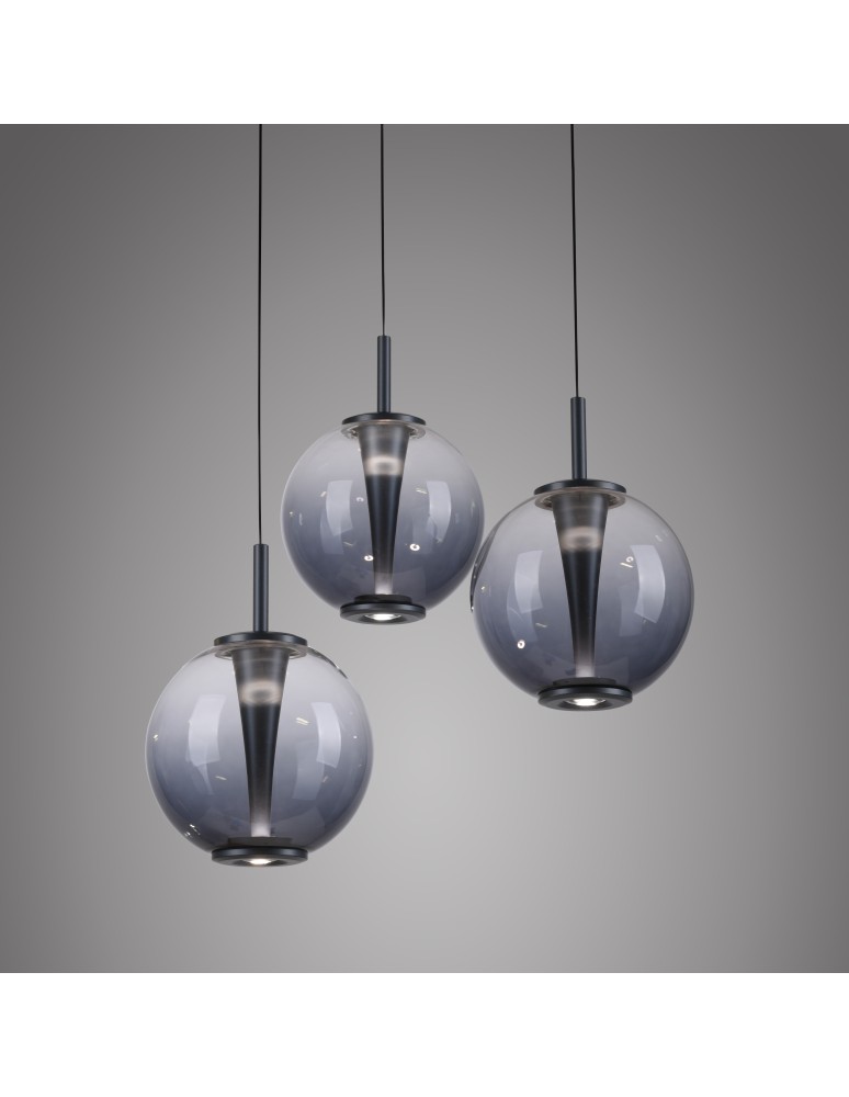 Paul Neuhaus Pure E-Infinity Lampa Wisząca Szara 2222-15