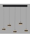 View Paul Neuhaus Pure Falling Rings Lampa Wisząca Czarna 2504-18