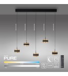 Paul Neuhaus Pure Falling Rings Lampa Wisząca Czarna 2504-18