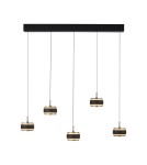 Paul Neuhaus Pure Falling Rings Lampa Wisząca Czarna 2504-18