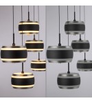 Paul Neuhaus Pure Falling Rings Lampa Wisząca Czarna 2504-18