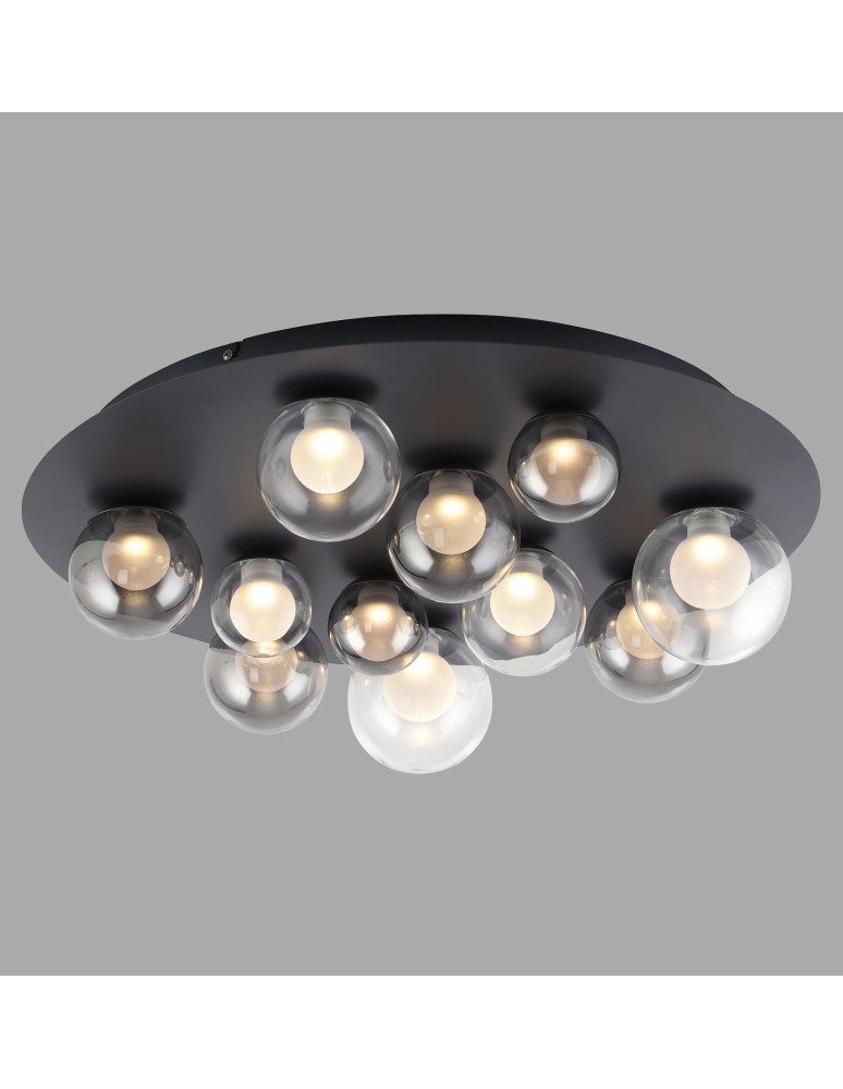Paul Neuhaus Pure Popup Lampa Sufitowa Szara 6588-15