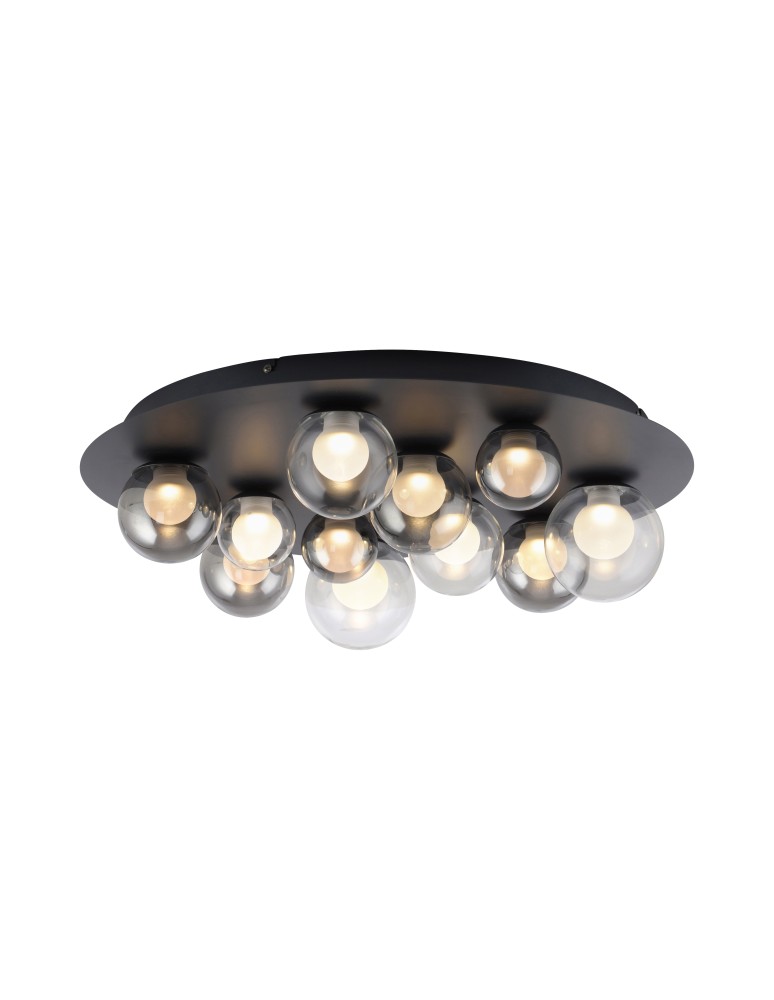 Paul Neuhaus Pure Popup Lampa Sufitowa Szara 6588-15