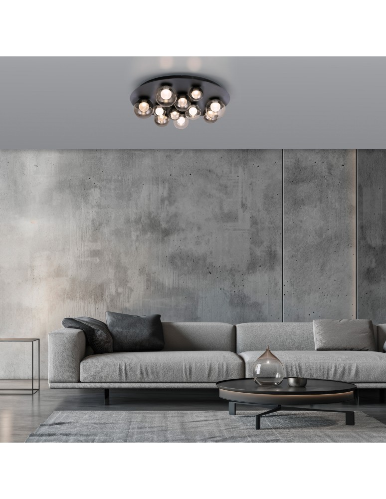 Paul Neuhaus Pure Popup Lampa Sufitowa Szara 6588-15